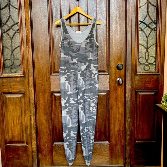 Camo jumpsuit.  Purchased from small boutique. - Picture 1 of 4